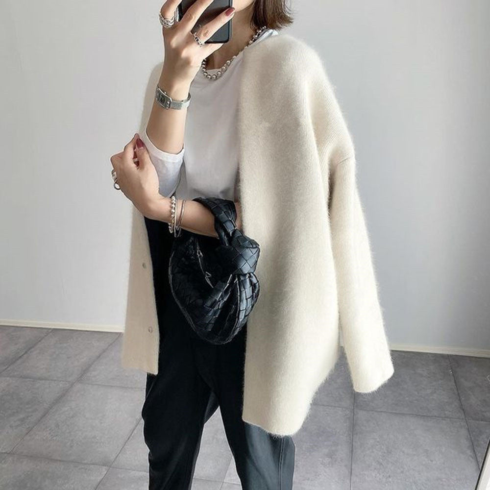 Elegant mid-length cardigan for women - Lola