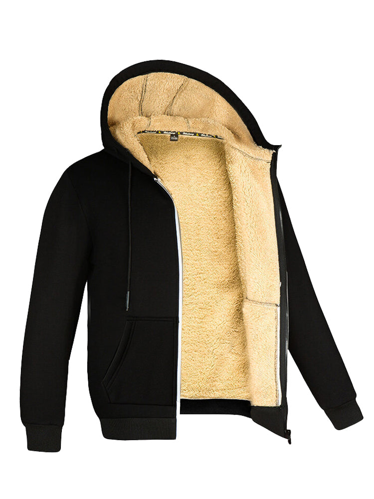 Heren Fleece Vest Met Bontvoering - James