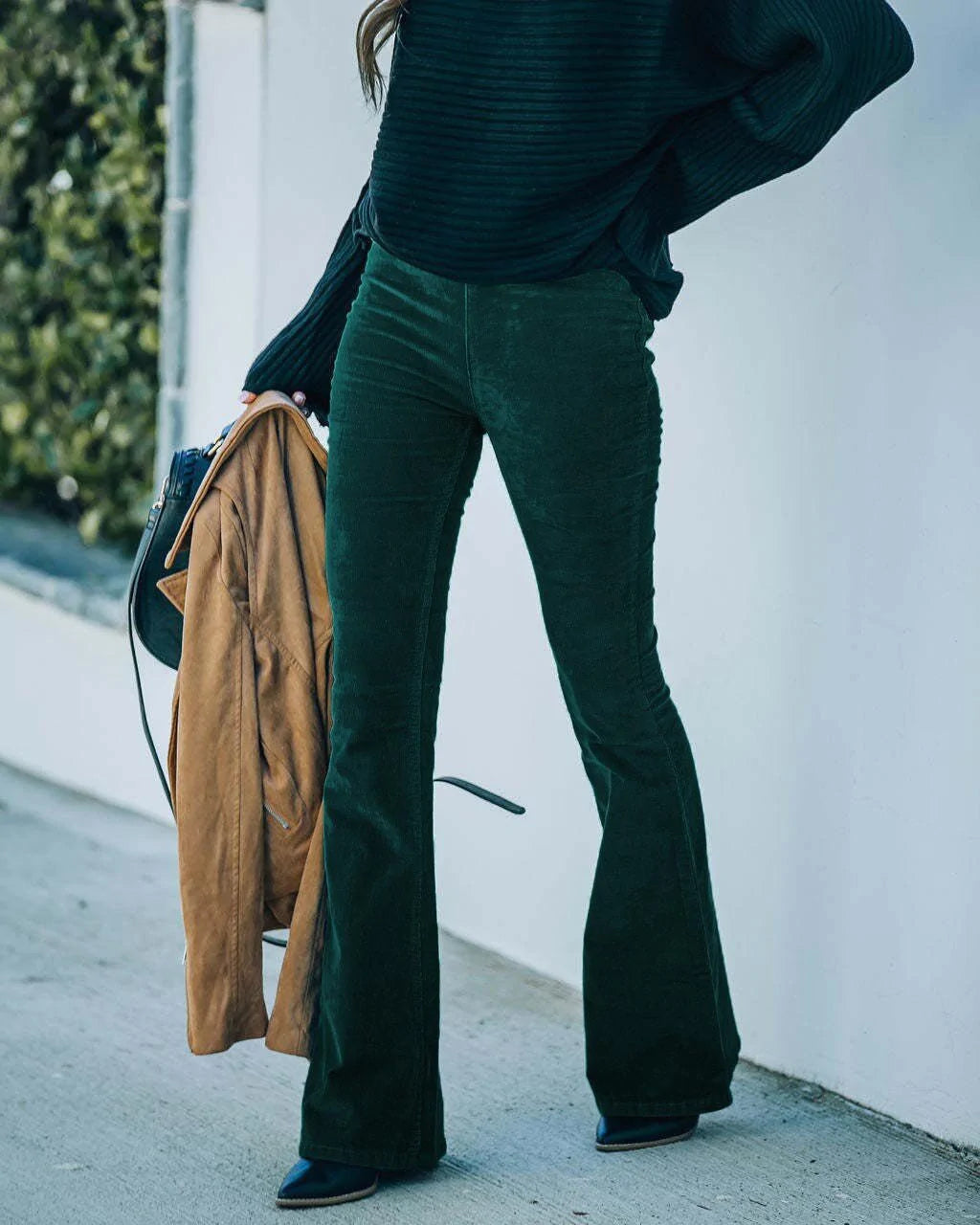 High waist flare pants dames - Lotte