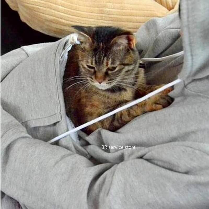 Stijlvolle hoodie met dieren buidel - Rita