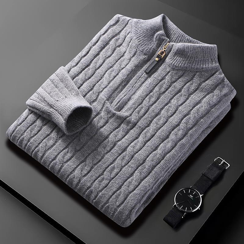 Stijlvolle pullover met rits voor heren