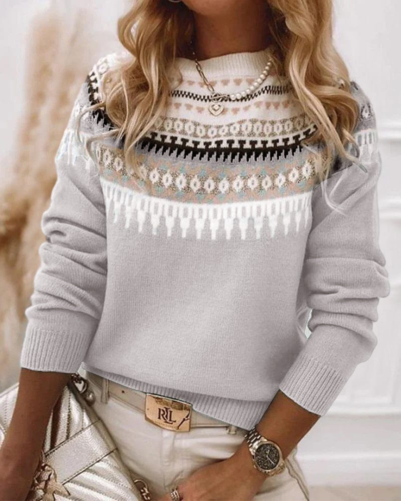 Winter trui met patroon voor dames - Lea
