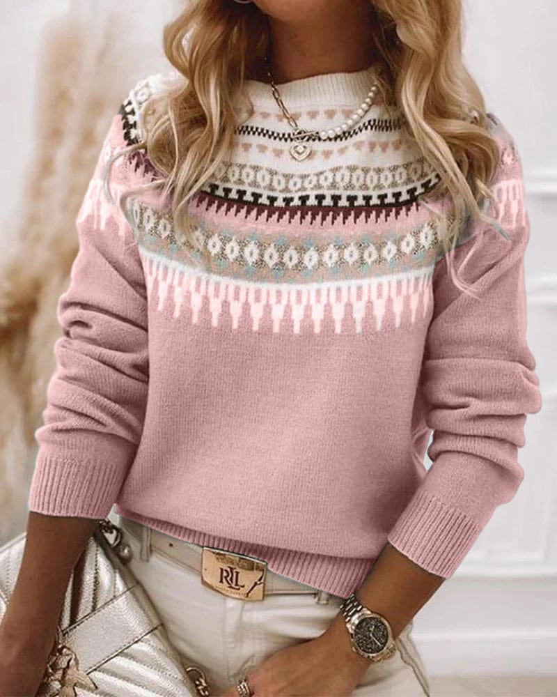 Winter trui met patroon voor dames - Lea