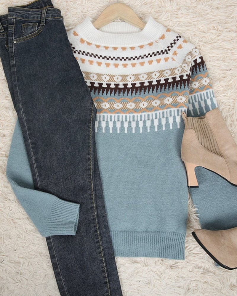 Winter trui met patroon voor dames - Lea