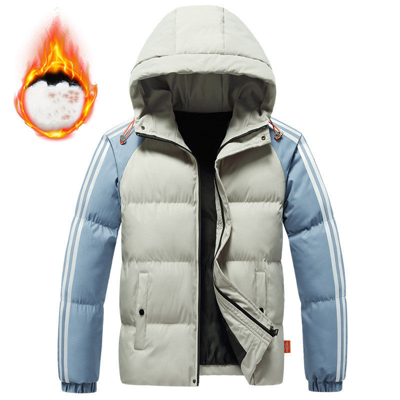 Gevoerde winterjas met capuchon voor mannen - Marc