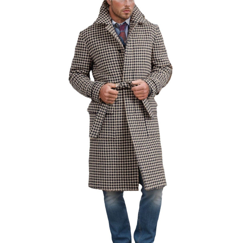 Trenchcoat met patroon heren - Nørmann