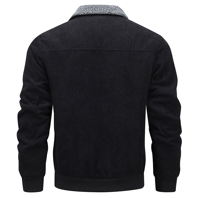 Corduroy jack met warme kraag heren - Anton