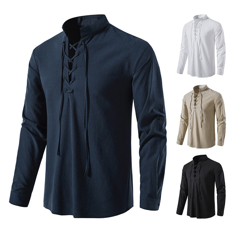 Katoenen vest met v- hals - Francesco