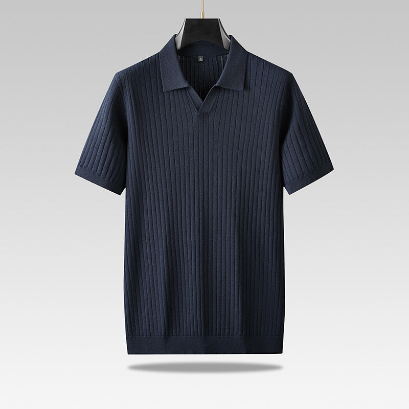 Corduroy polo shirt in grote maten - Sven