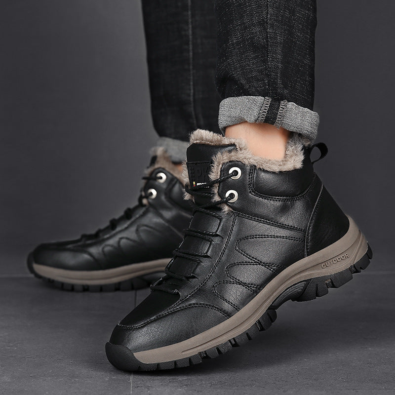 Warm winter shoes, lined and high - Markus