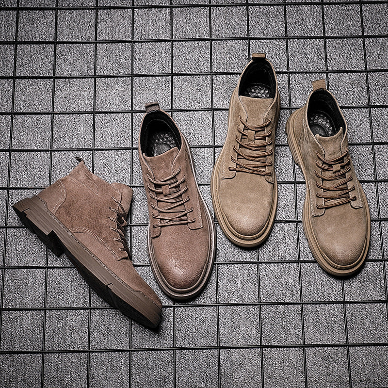 Suede winterschoenen heren - Mark