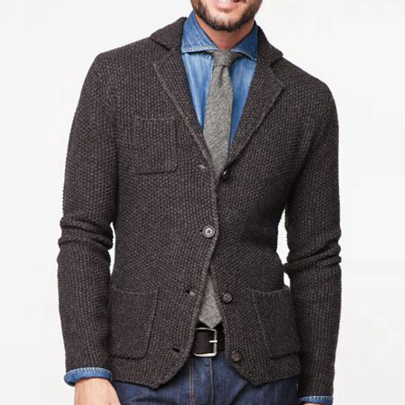 Wollen heren blazer - Nørmann