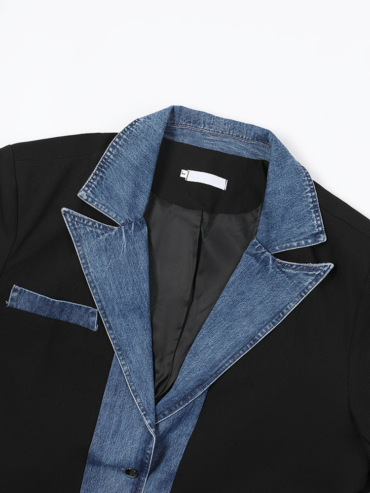 Half denim colbert heren - Nørsen