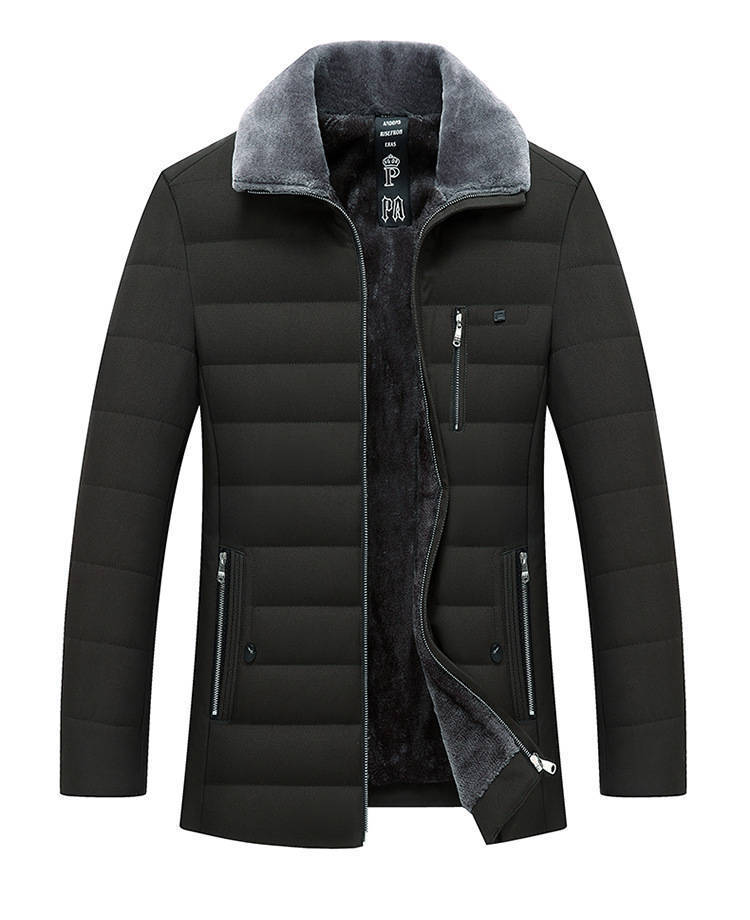 Casual winterjas met kraag heren - Endør