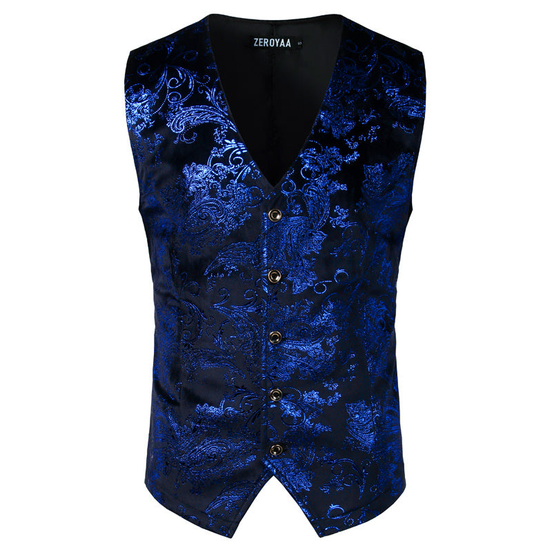 Goudkleurig steampunk heren vest - Otto