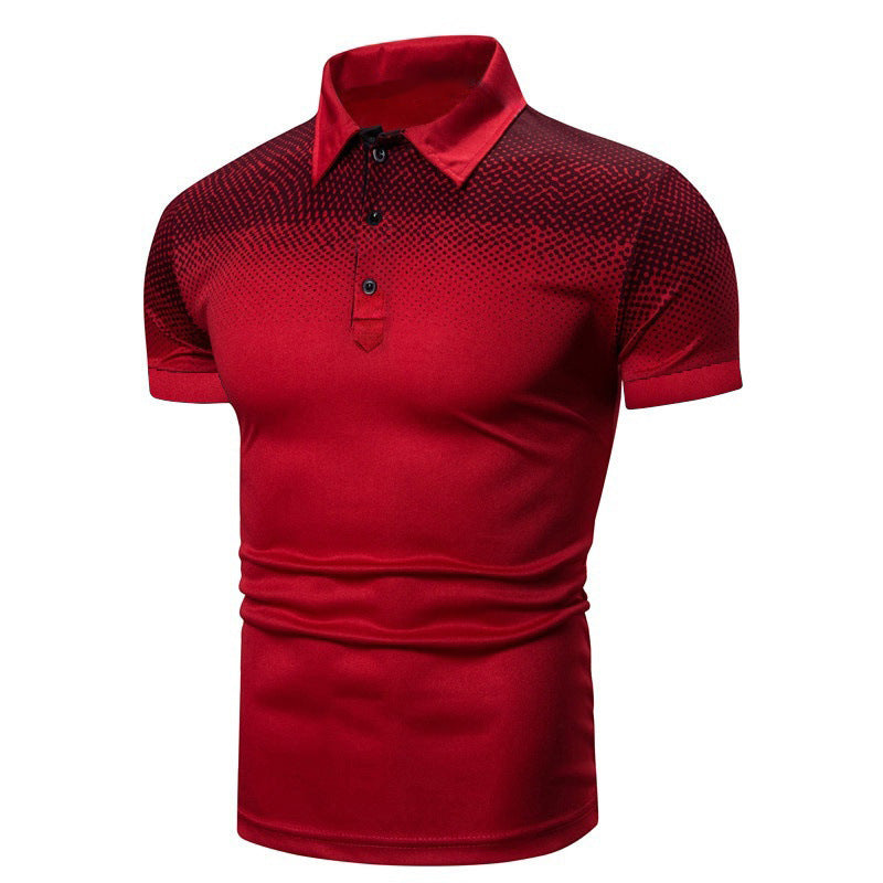 Heren casual polo shirt met 3D digitale print - Jørson