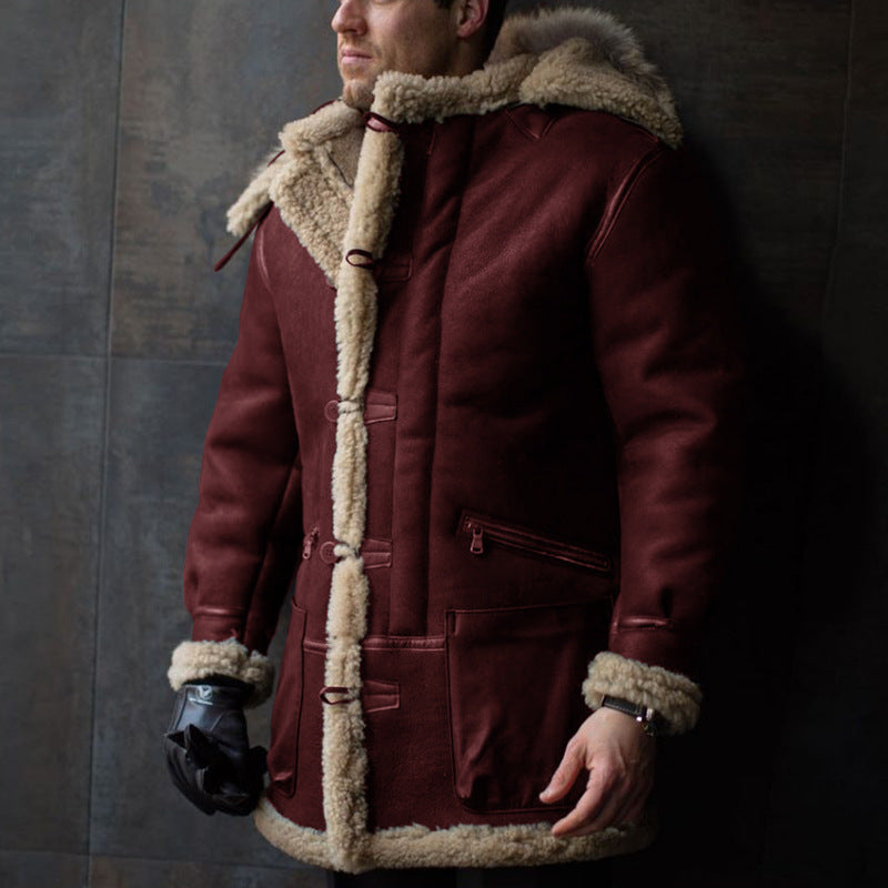 Warme winter parka met kraag heren - Ragnar