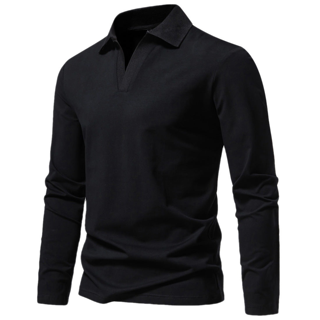 Retro men's long-sleeved V-neck t-shirt - Björn