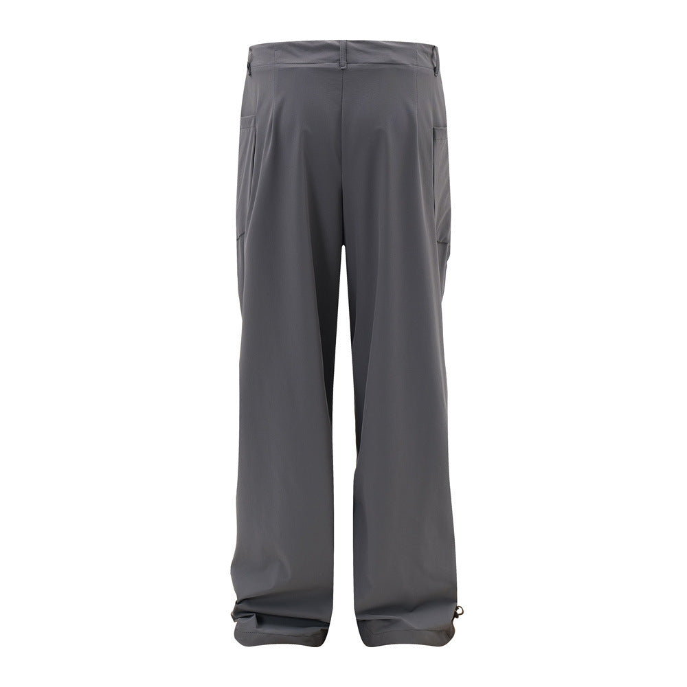 Paratrooper style trousers with pleats - Sølvi