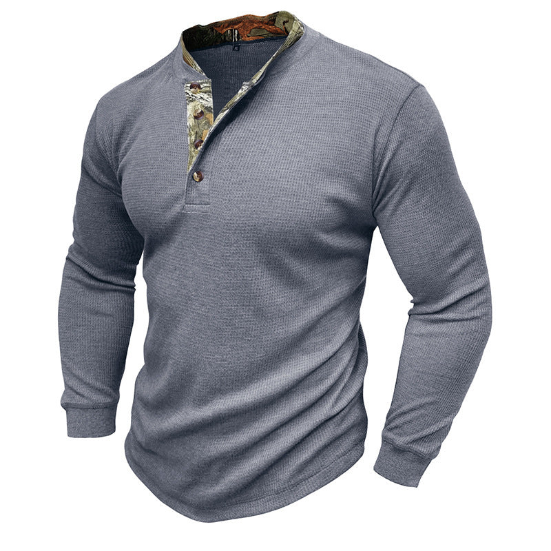 Subtiel ruig shirt met v hals - Thør