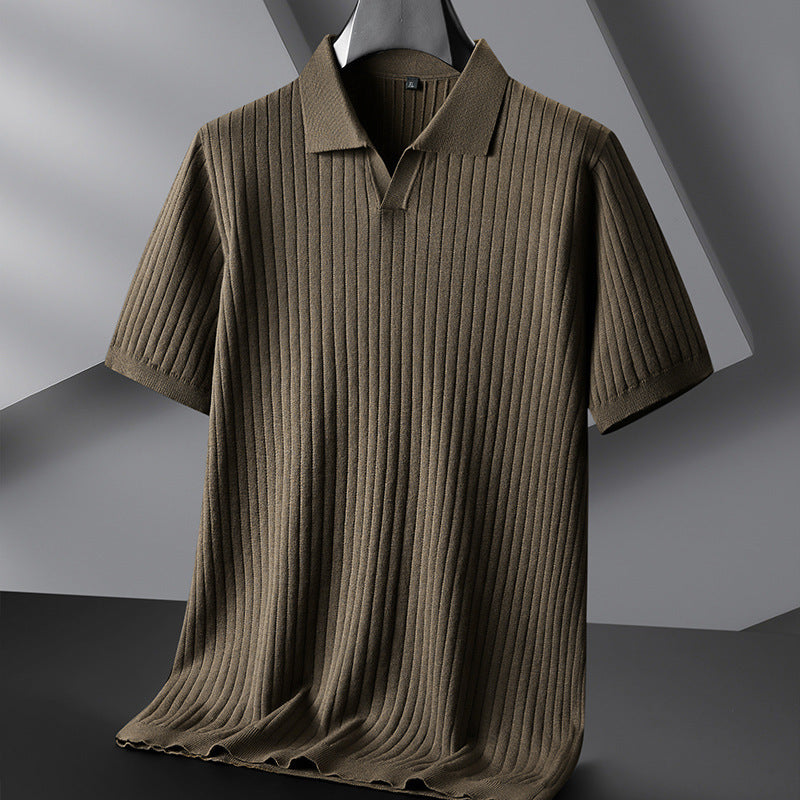 Corduroy polo shirt in grote maten - Sven