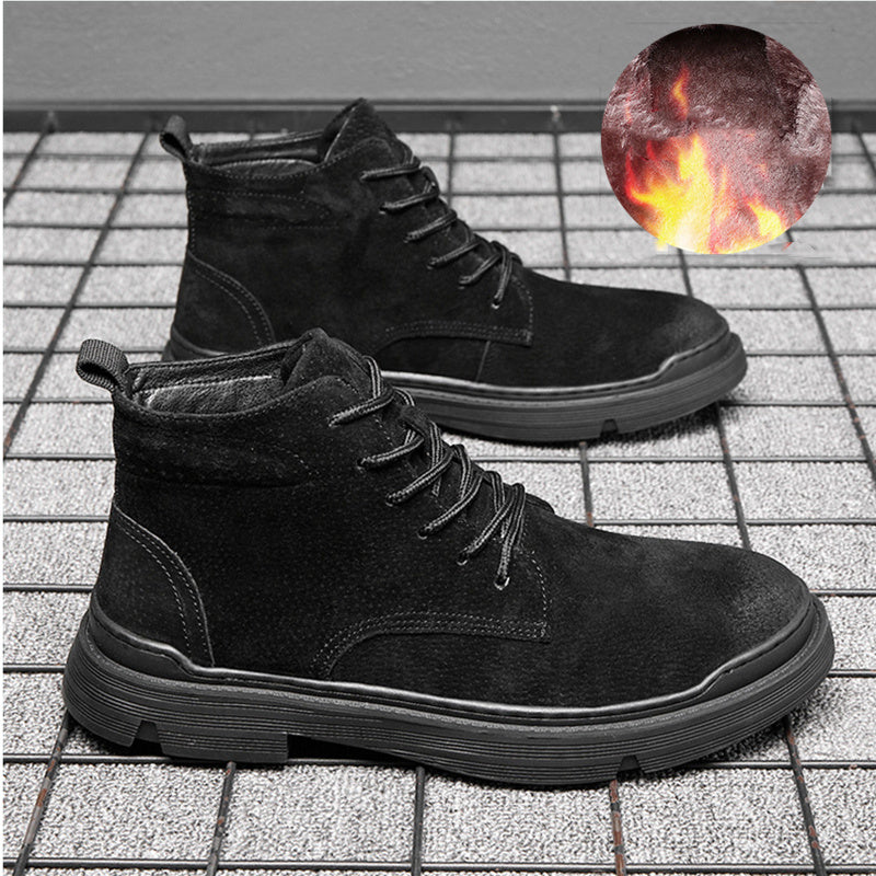 Suede winterschoenen heren - Mark