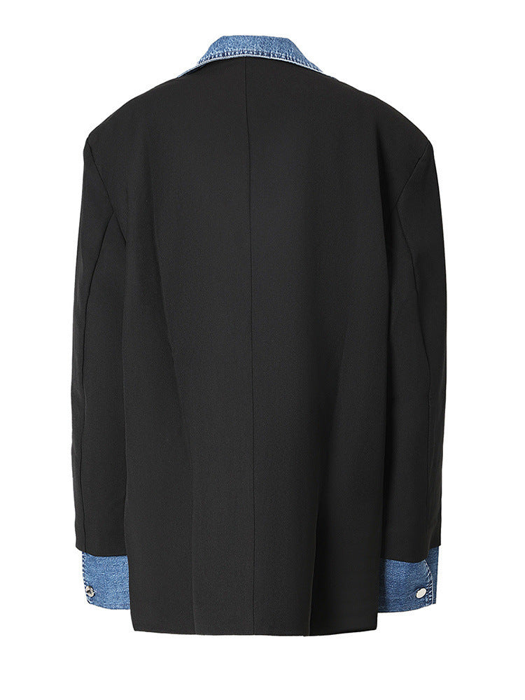 Half denim colbert heren - Nørsen