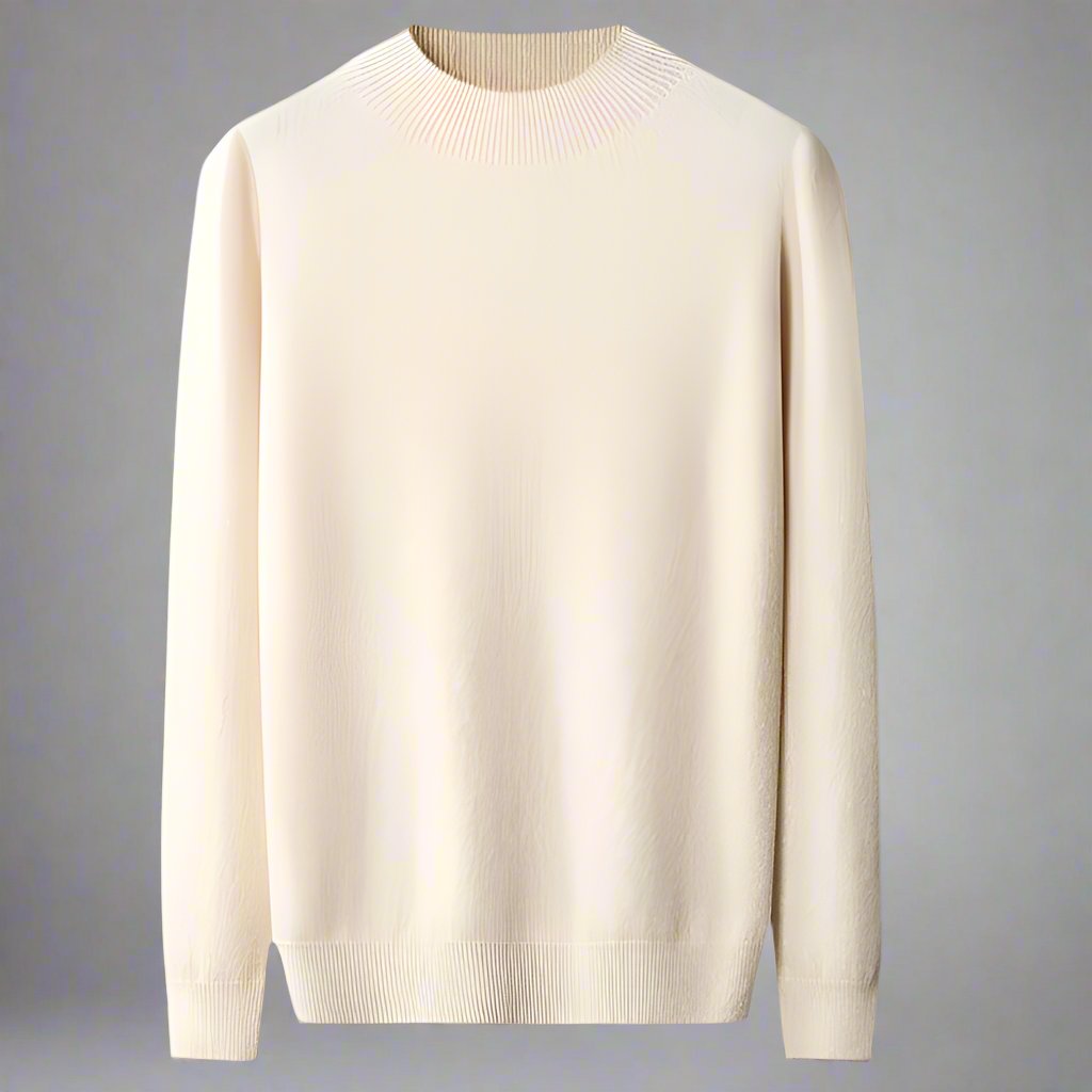 Luxe heren trui met halve kraag - Ralph