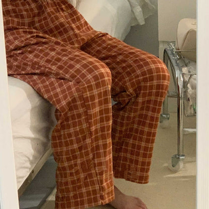 Geruite pyjama broek - Markuys