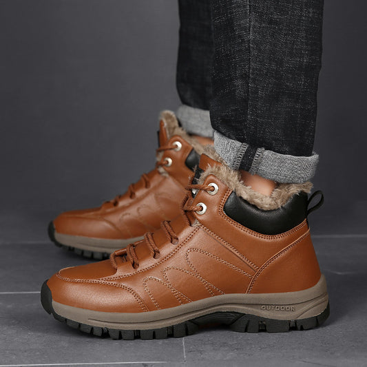 Warm winter shoes, lined and high - Markus
