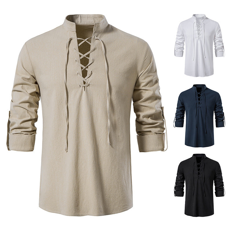 Katoenen vest met v- hals - Francesco