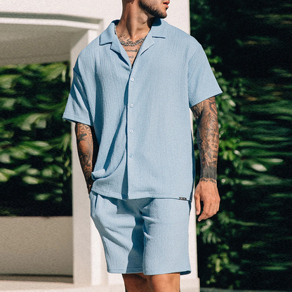 Luxe Lounge Shirt & Shorts Set - Nørholm