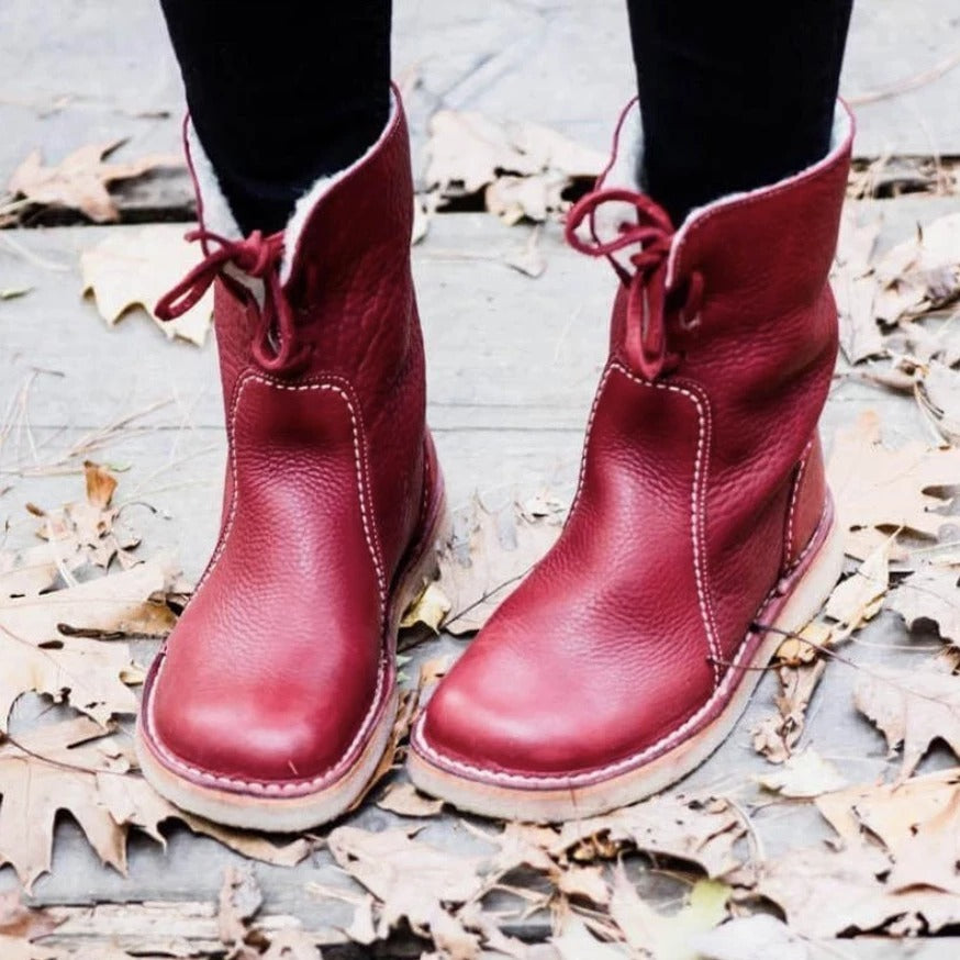 Waterproof boots, wool lined - Mireille