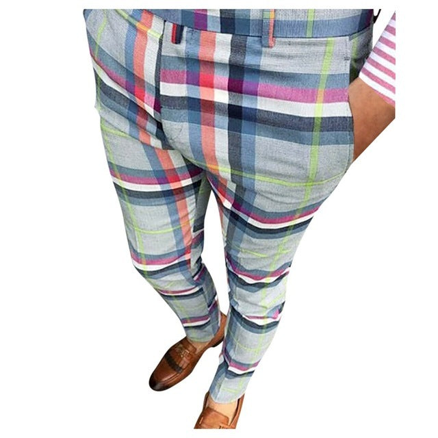 Nette geruite pantalon heren - Jesse