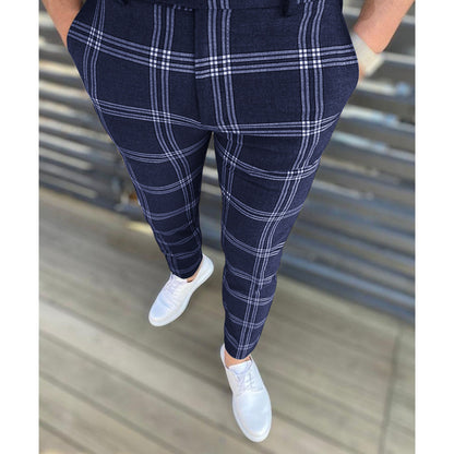 Geruite pantalon heren - Bernard