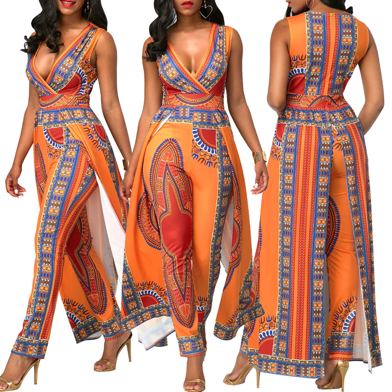 Oranje outfit voor dames - Tamar