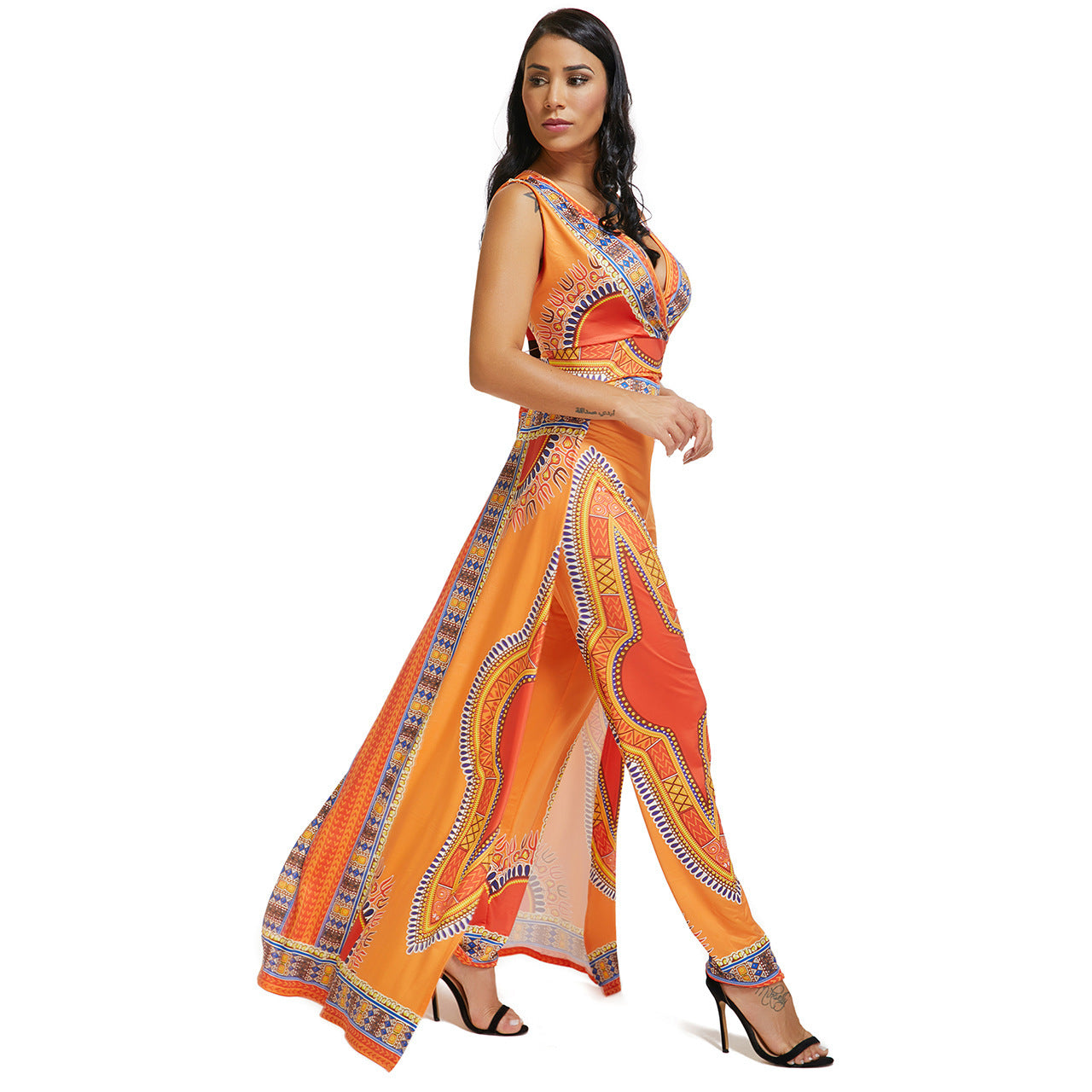 Oranje outfit voor dames - Tamar