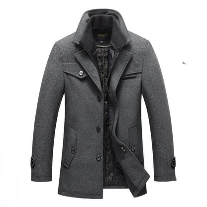 Warme halflange trenchcoat heren - Jianyl
