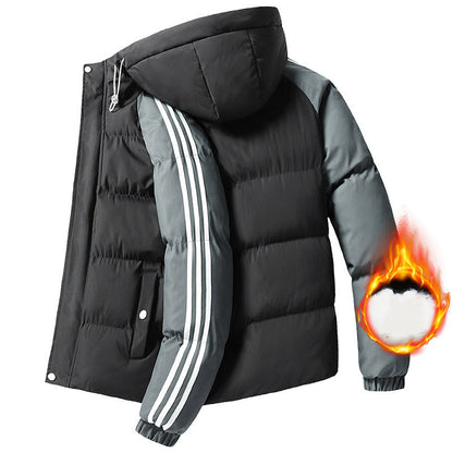 Gevoerde winterjas met capuchon voor mannen - Marc