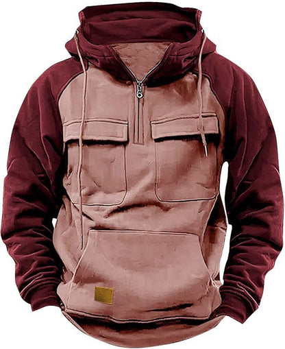 Dikke heren hoodie met veel opbergzakken - Jørsen