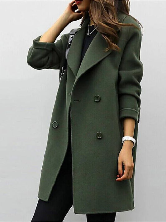 Thick wool coat autumn winter for women - Merthe