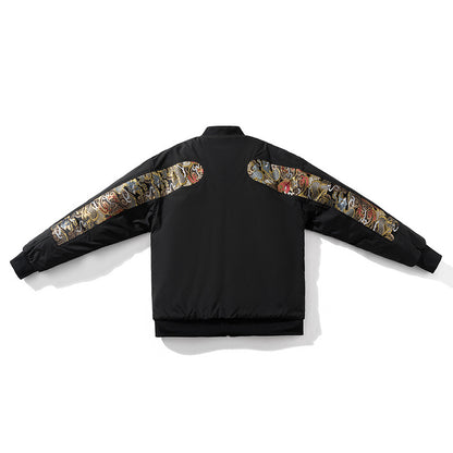 Bomberjack met print heren - Daniël