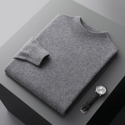 Luxe heren trui met halve kraag - Ralph