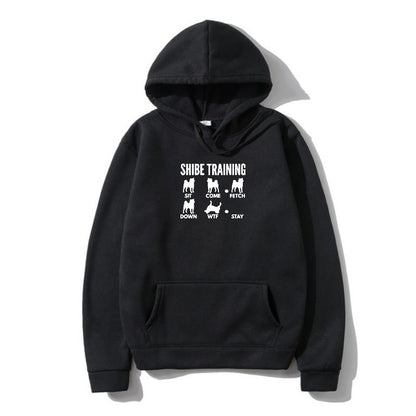 Hoodie met grappige honden opdruk - Erik