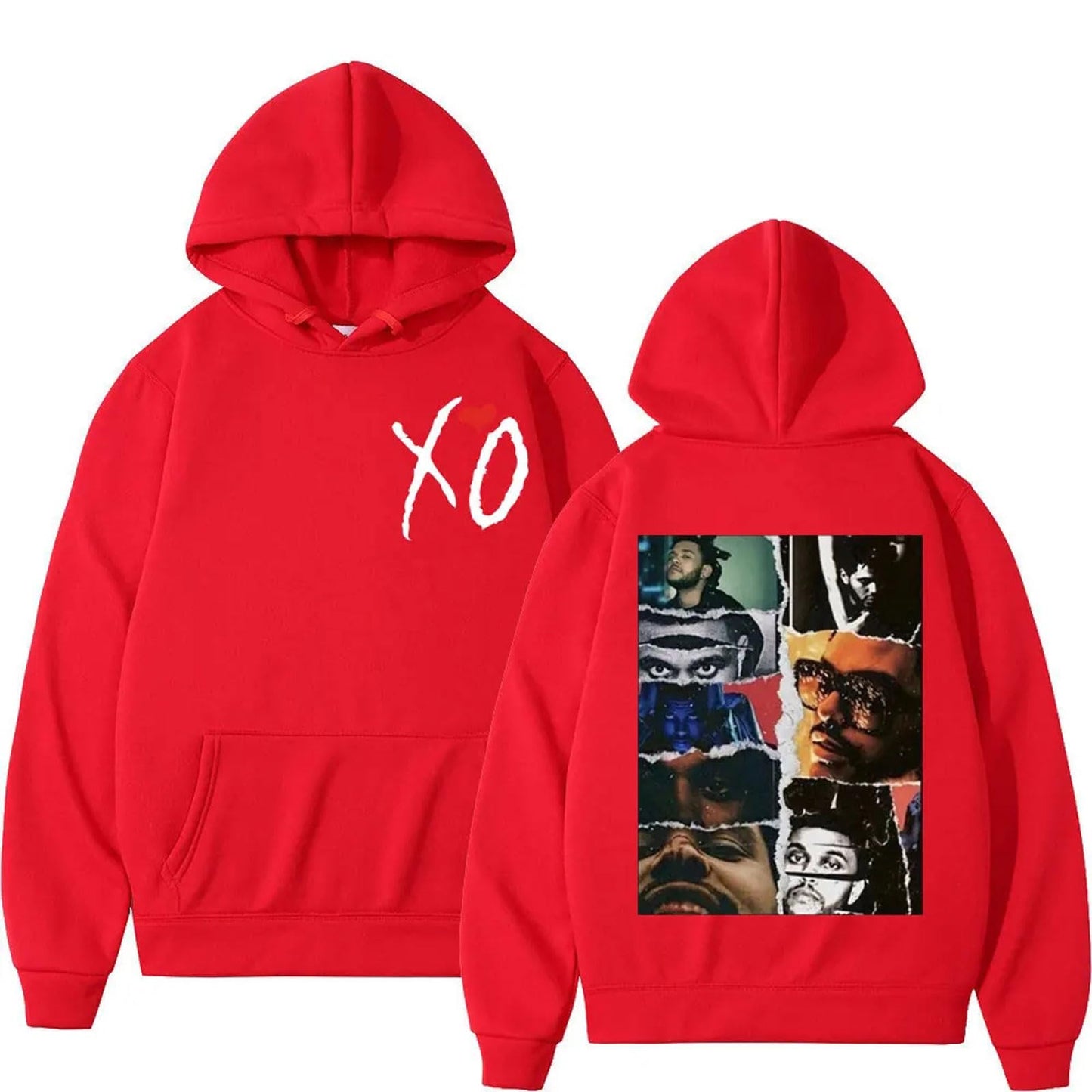 Heren hoodie met unieke print - Røssel