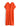 Women's long orange v-neck dress - Maaike
