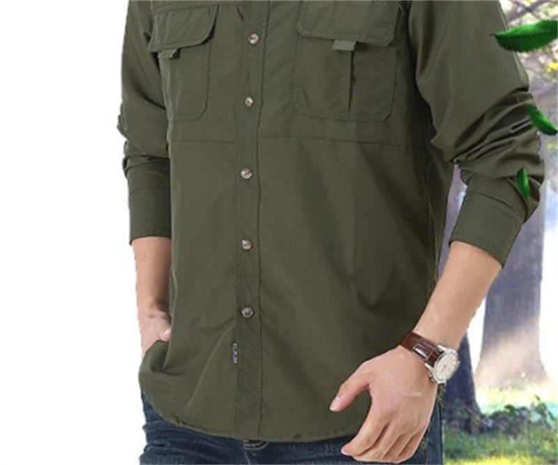Losvallend heren shirt met lange mouwen - Eriksøn