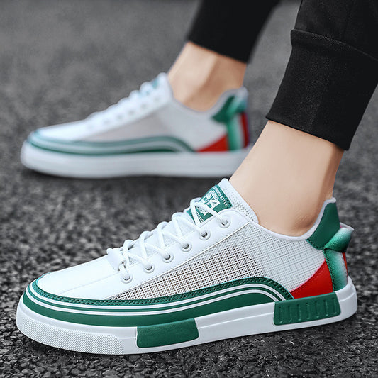 Anton | Sneaker heren met Groene accenten