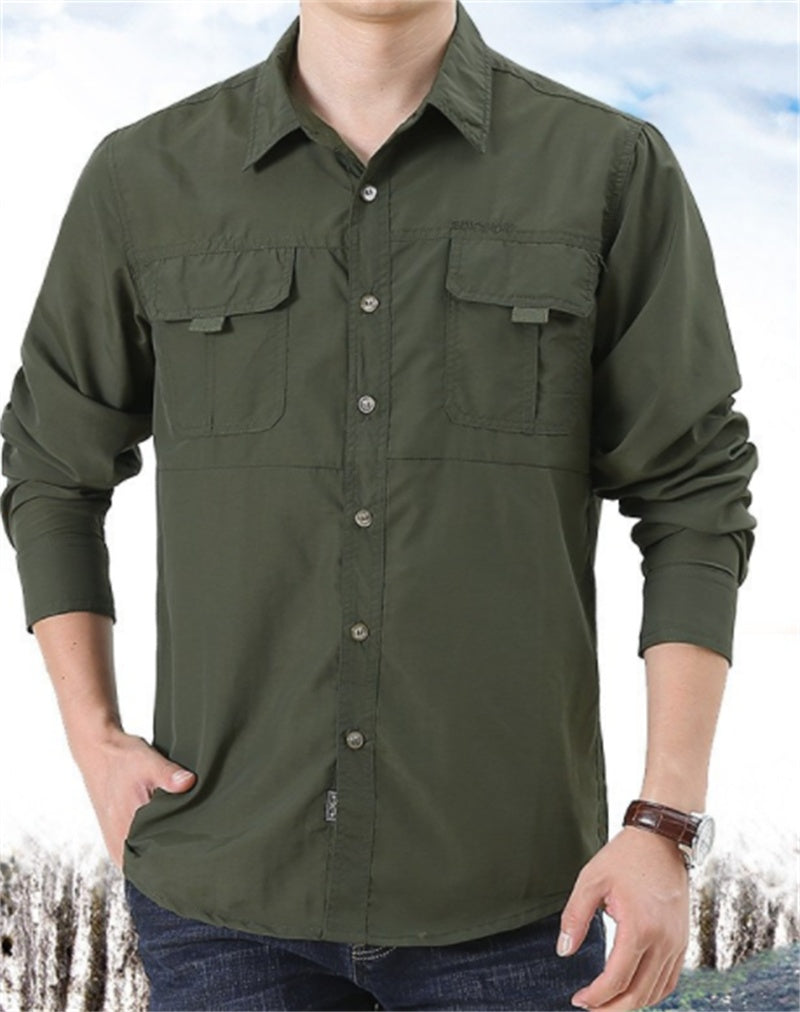 Losvallend heren shirt met lange mouwen - Eriksøn
