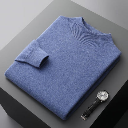 Luxe heren trui met halve kraag - Ralph